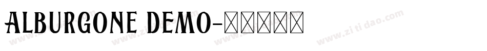 Alburgone DEMO字体转换